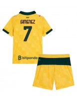 AC Milan Santiago Gimenez #7 Kolmaspaita Lasten 2025-26 Lyhythihainen (+ shortsit)